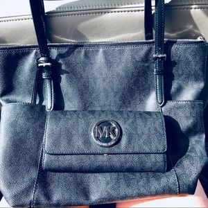 Michael Kors Jet Set Logo Tote and Wallet